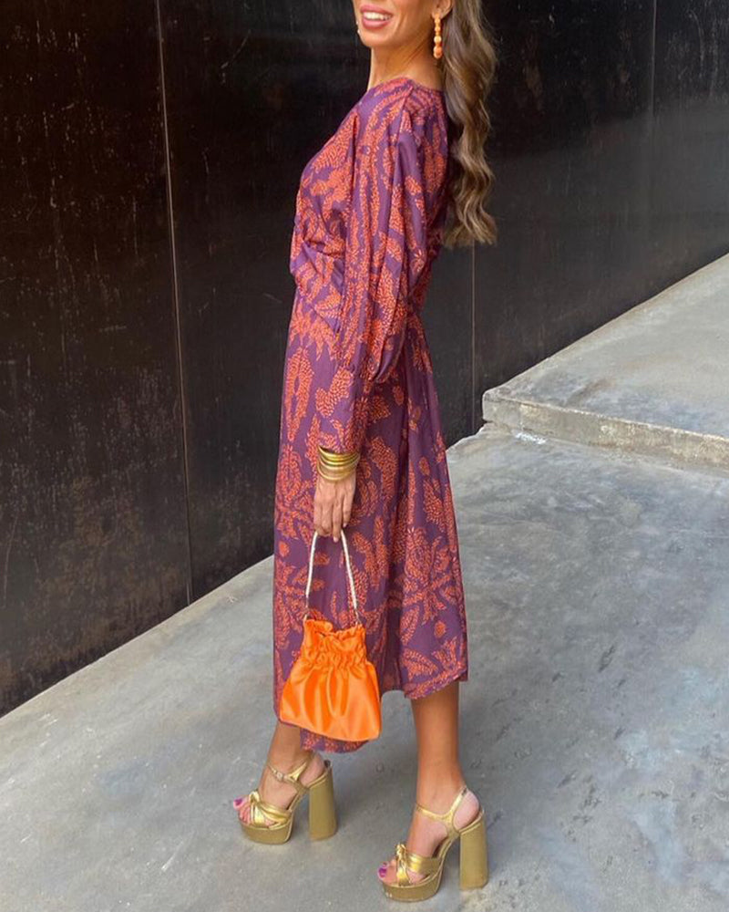 Celeste | Vestido Midi Elegância Florida