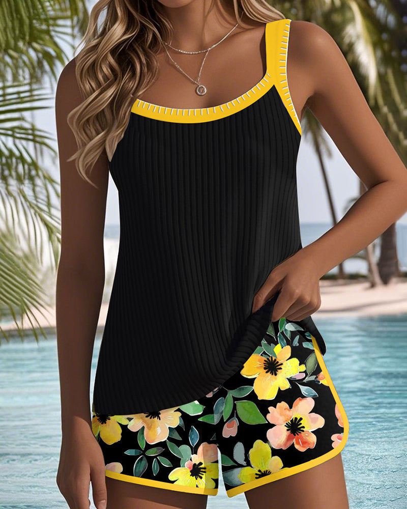 Laluna | Conjunto Tankini elegante em duas peças