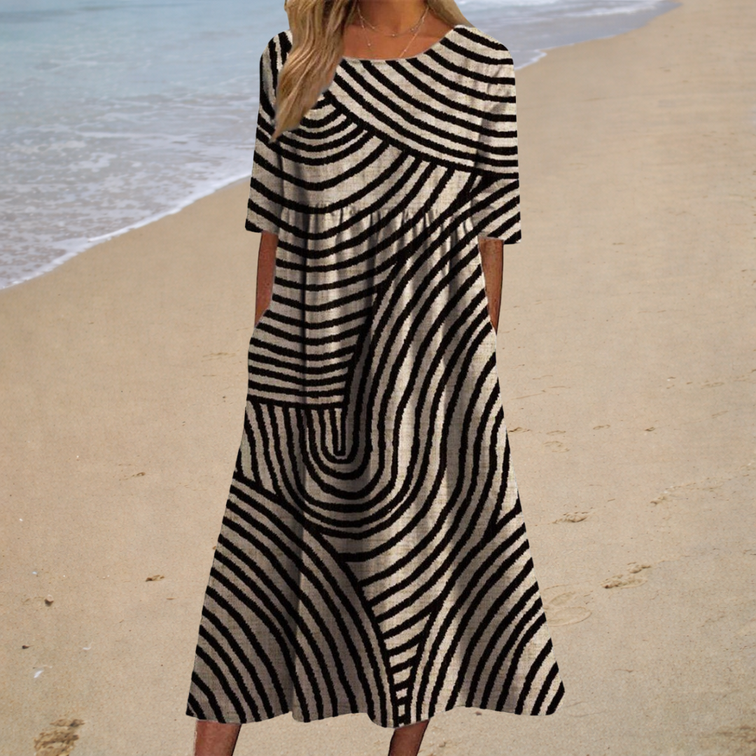 Vestido Longo Fluido, Chique e Confortável