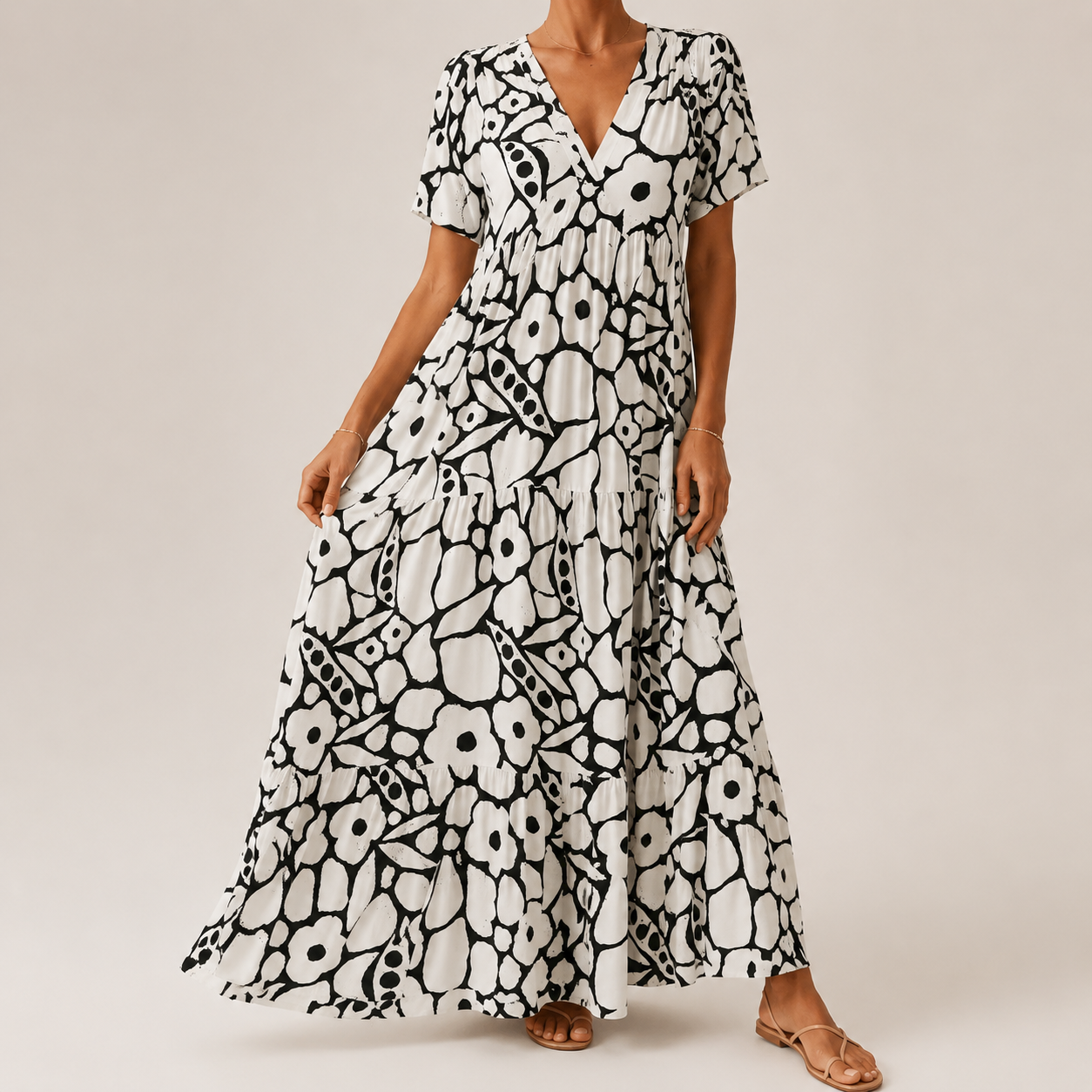 Vestido Estampado Boémio