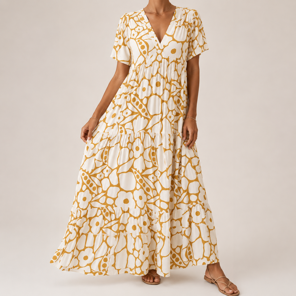 Vestido Estampado Boémio