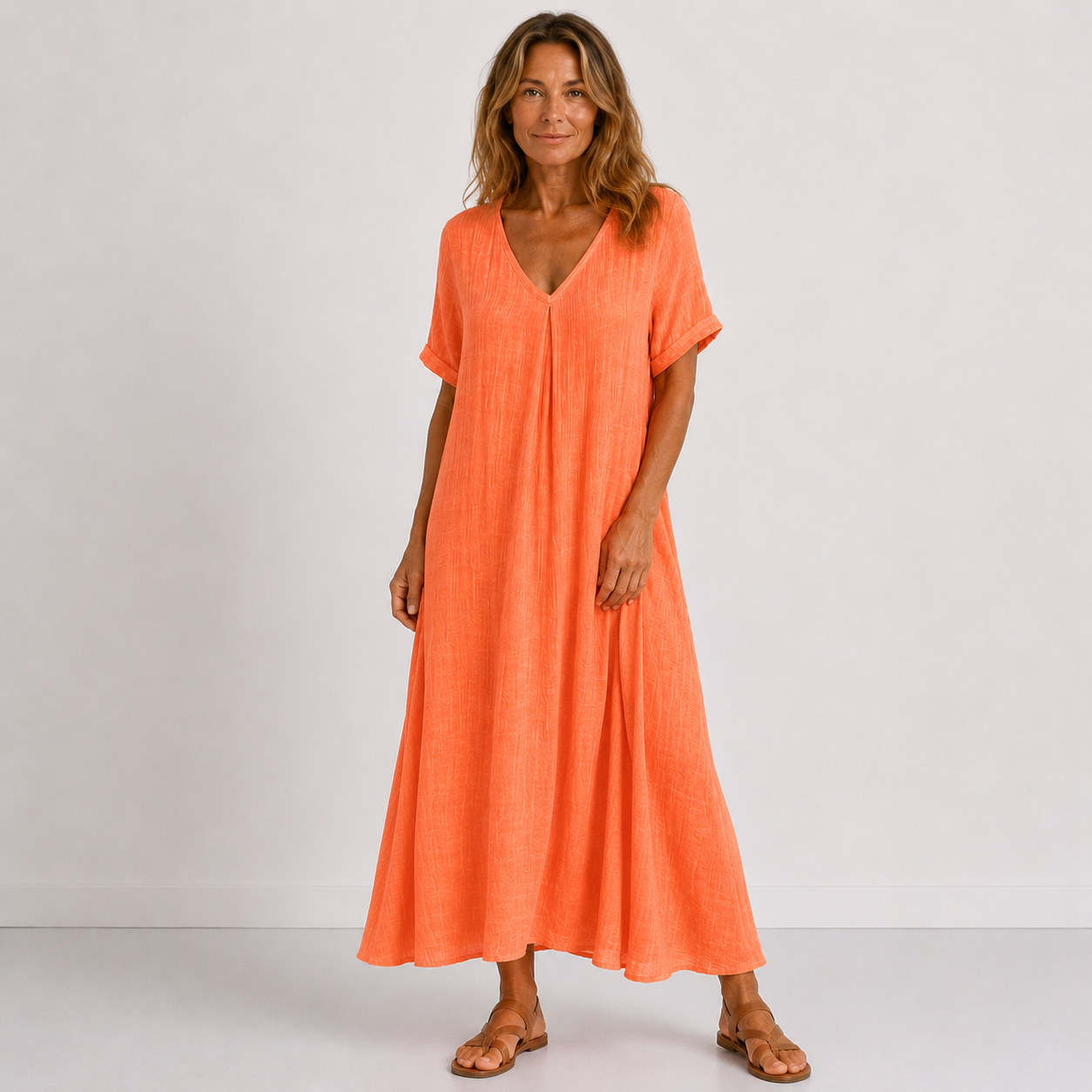 Violette | Vestido longo fluido