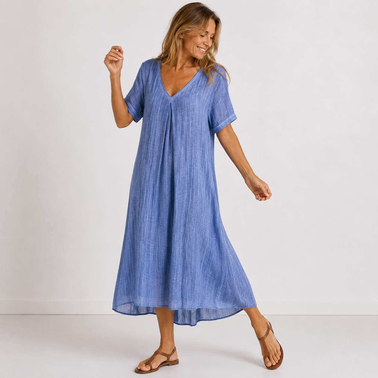 Violette | Vestido longo fluido