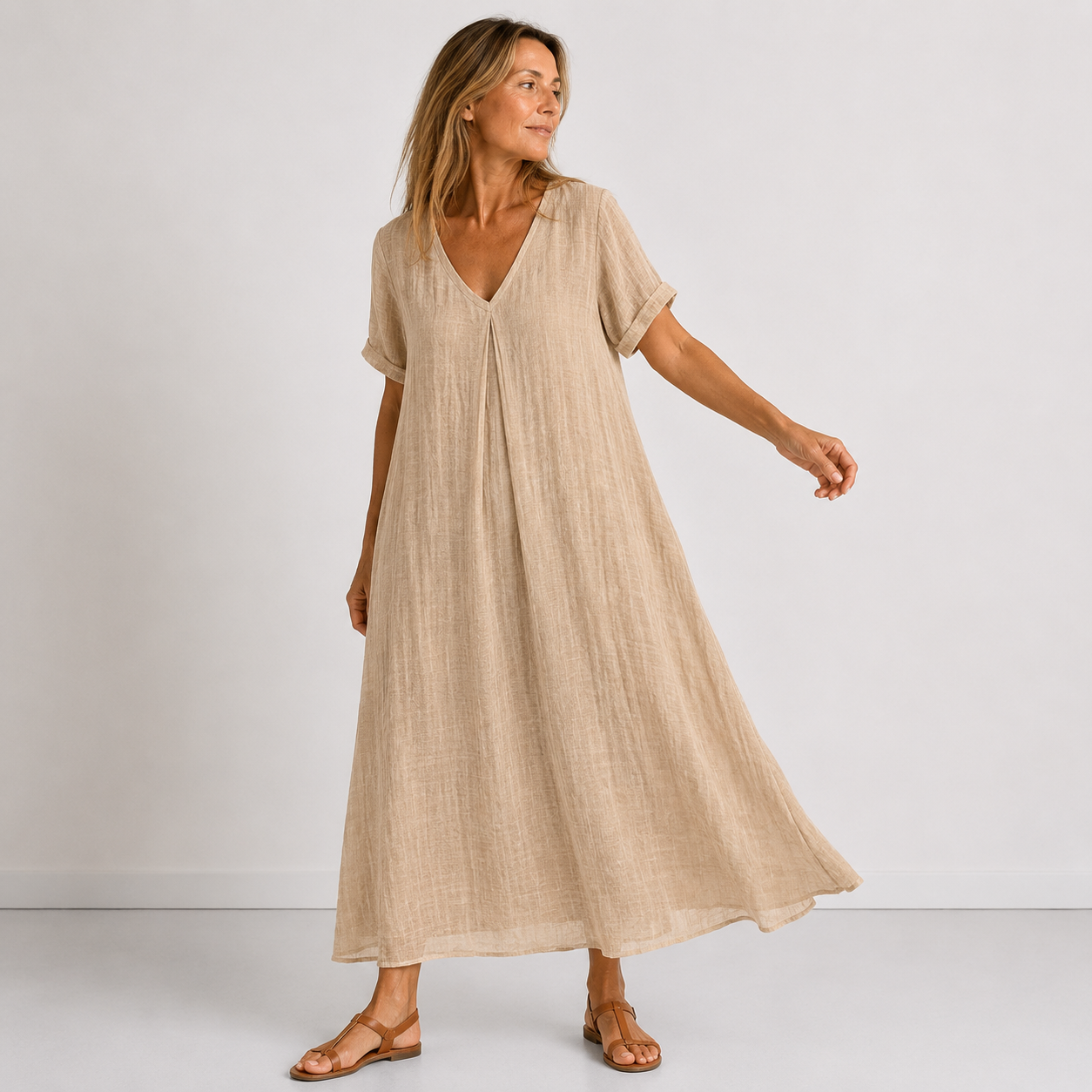 Violette | Vestido longo fluido