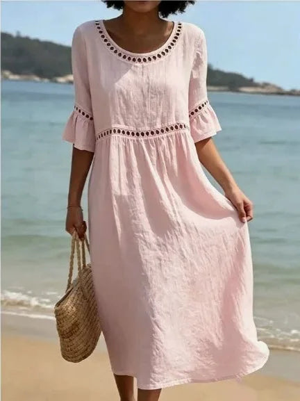 Enora | Vestido longo efeito barriga plana