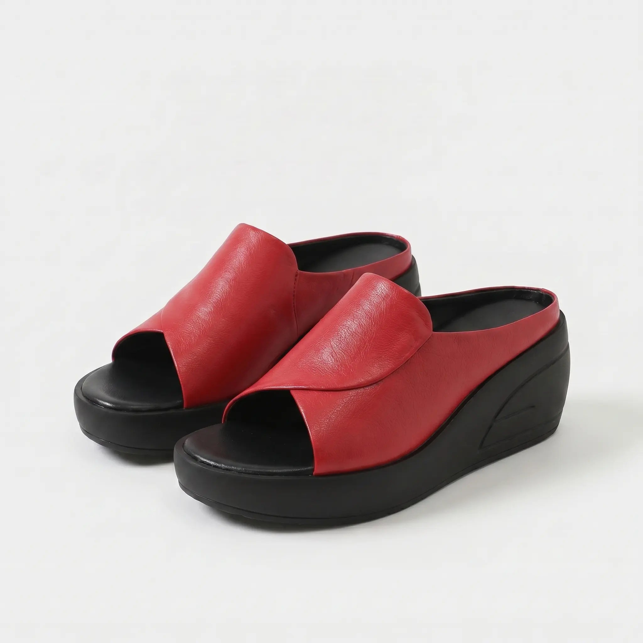 Elisa Sandálias Cunha Slip-on Ortopédicas