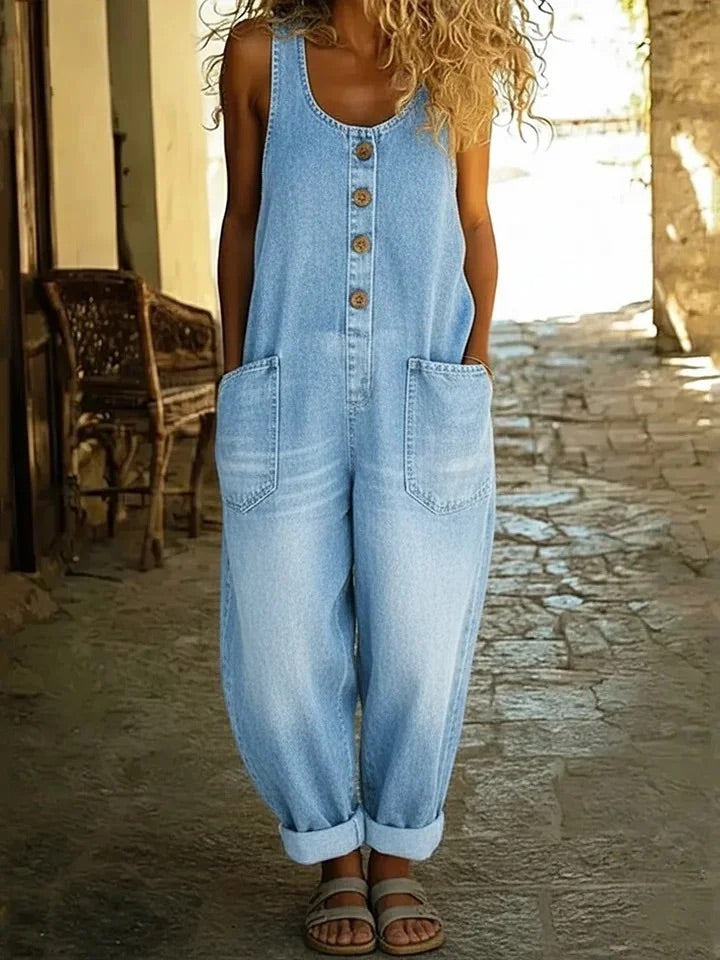 Ruth | Calças Jeans Vintage de Algodão Estruturadas